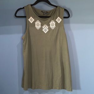 Banana Republic olive green tank with keyhole back.  Size M.
